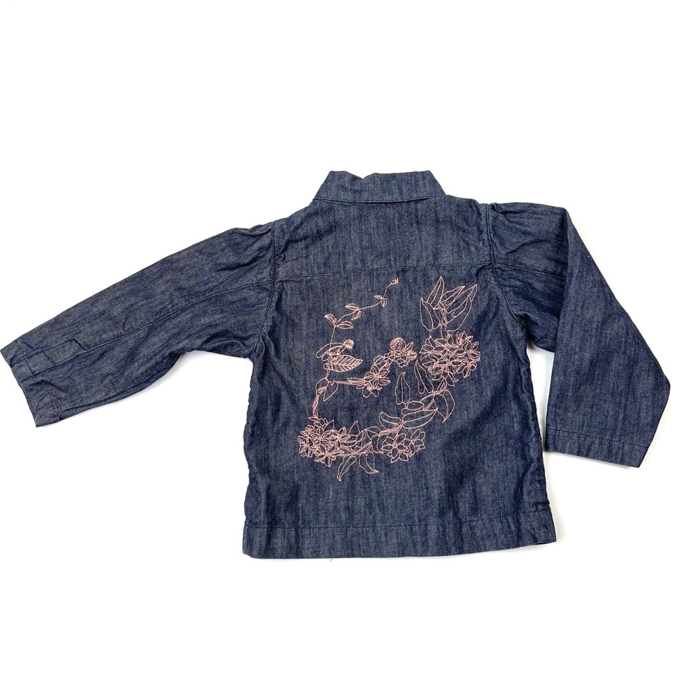 KENZO Junior Denim Jean Designer Top Embroidery 3T